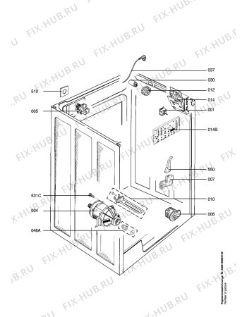 Взрыв-схема стиральной машины Aeg Electrolux LAV62610 - Схема узла Electrical equipment 268